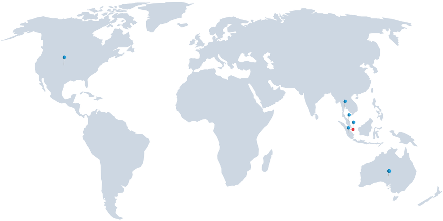 World map showing regions covered by Hitch commerce